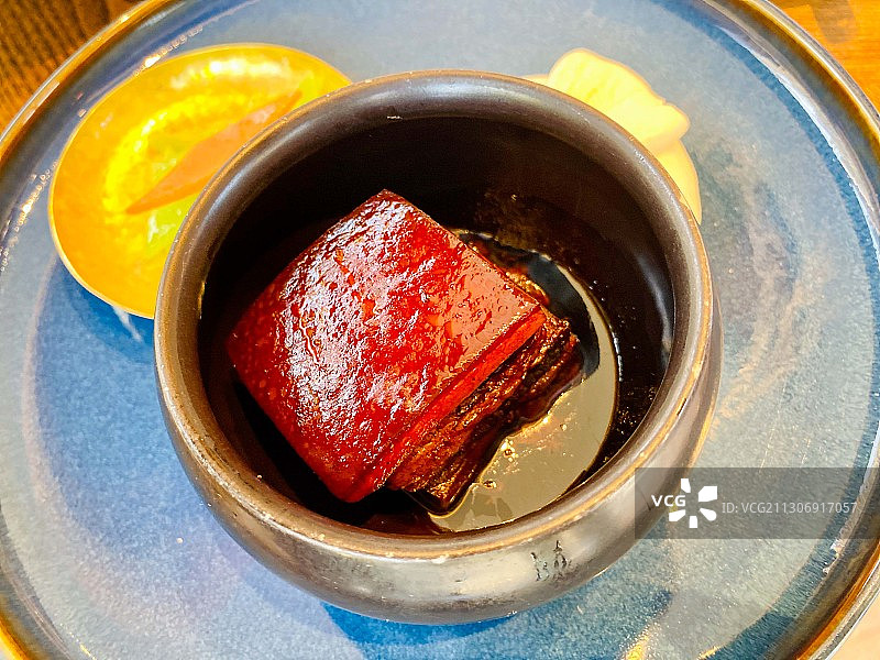 杭州西湖国宾馆紫薇中餐厅：东坡肉图片素材