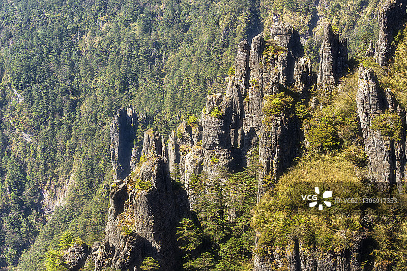 湖北神农架，神农谷景区风光图片素材