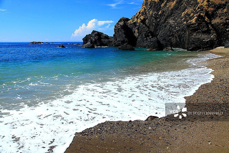 台湾苏澳南方澳玻璃海滩图片素材