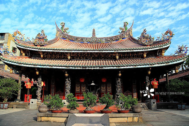台湾台北大同大龙峒保安宫图片素材