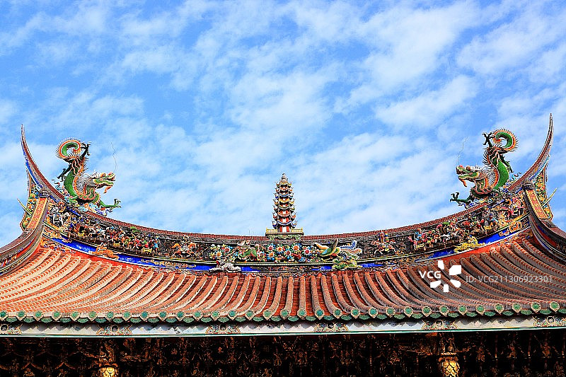 台湾台北大同大龙峒保安宫主殿图片素材