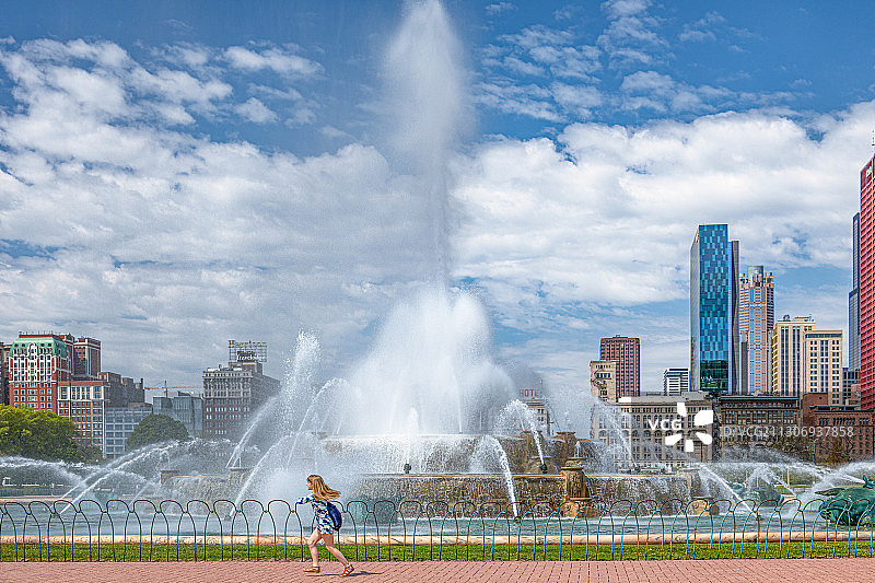 夏日芝加哥图片素材