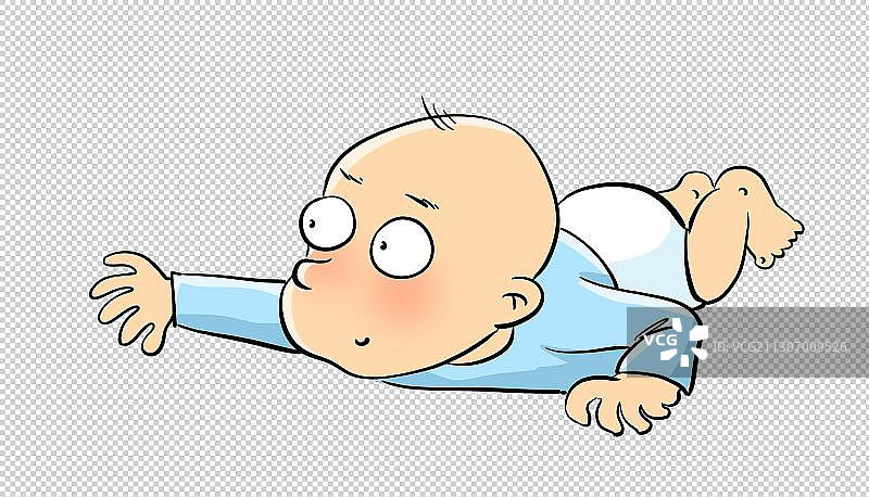 爬行的婴儿图片素材