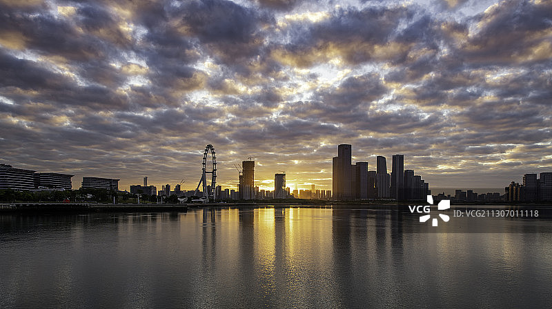 深圳欢乐港湾日出图片素材