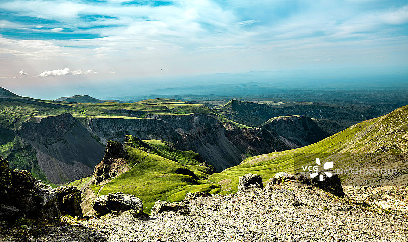 沟壑纵横长白山图片素材