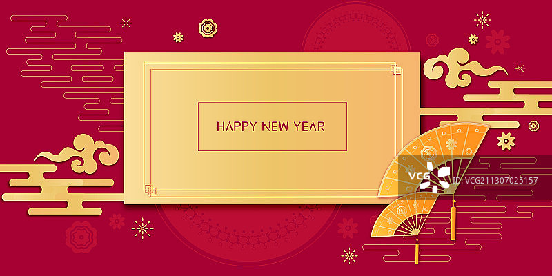 红金色大气春节元旦海报背景图片素材