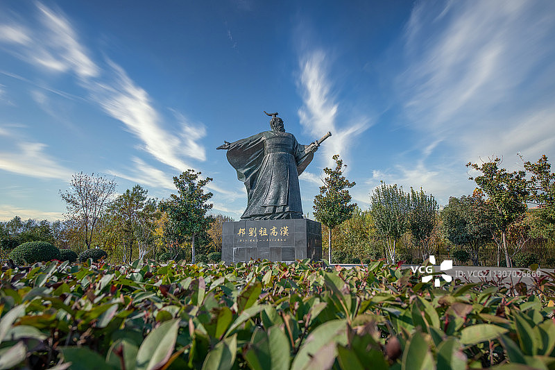 安徽省蚌埠市固镇县城西公园秋色图片素材