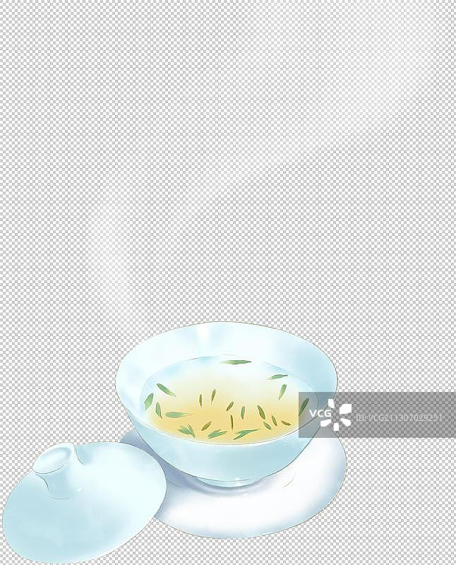 茶碗元素插画图片素材