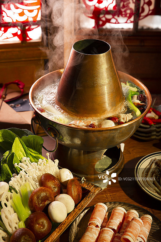 中华美食春节火锅静物图片素材