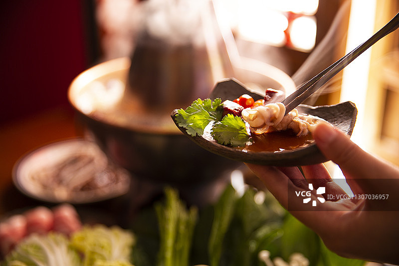 中华美食春节涮火锅静物图片素材