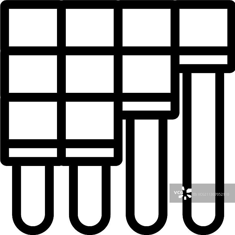 瓷砖地面下的地暖图标轮廓图片素材
