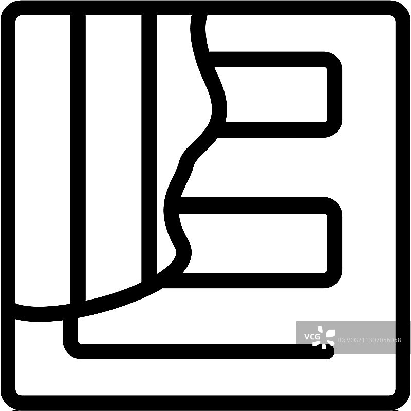 地暖系统图标轮廓图片素材