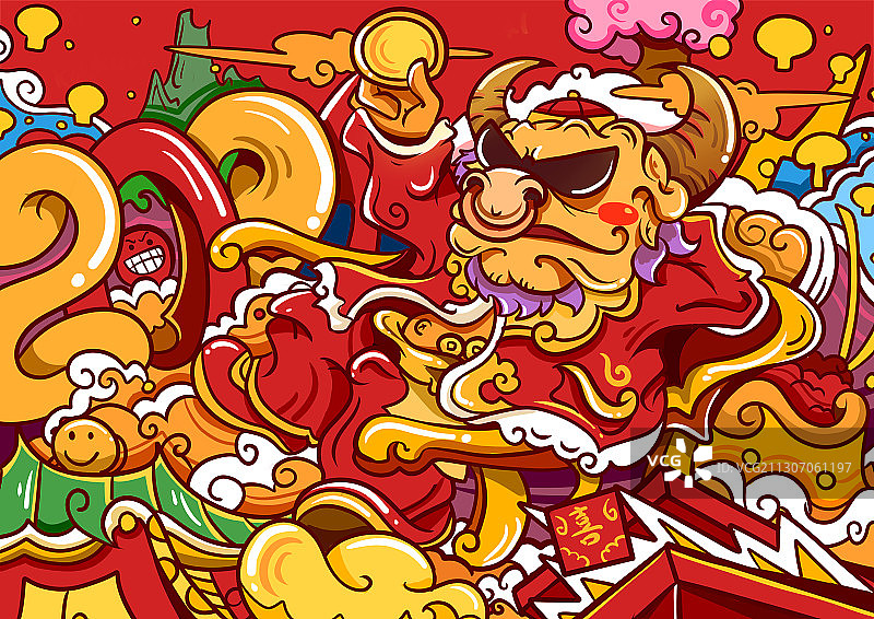 牛年2021图片素材