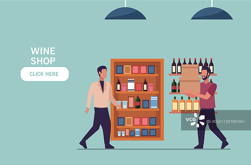 购物的年轻男士图片素材