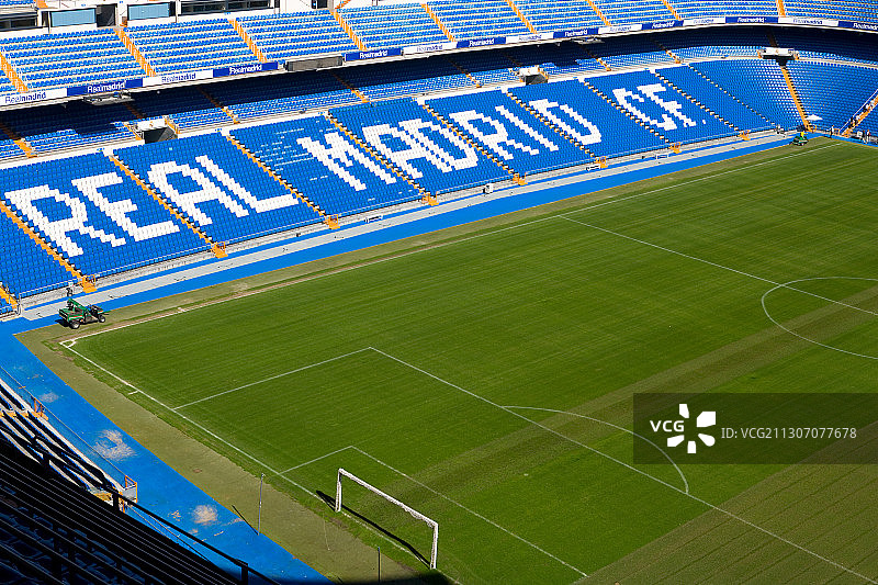 西班牙马德里皇家马德里圣地亚哥·伯纳乌球场图片素材