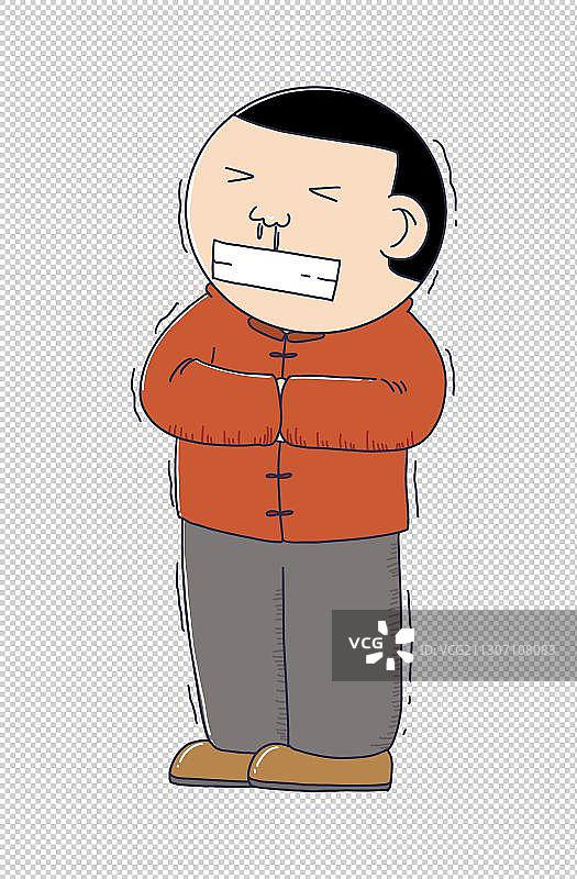 元素：寒冷天气的人物图片素材