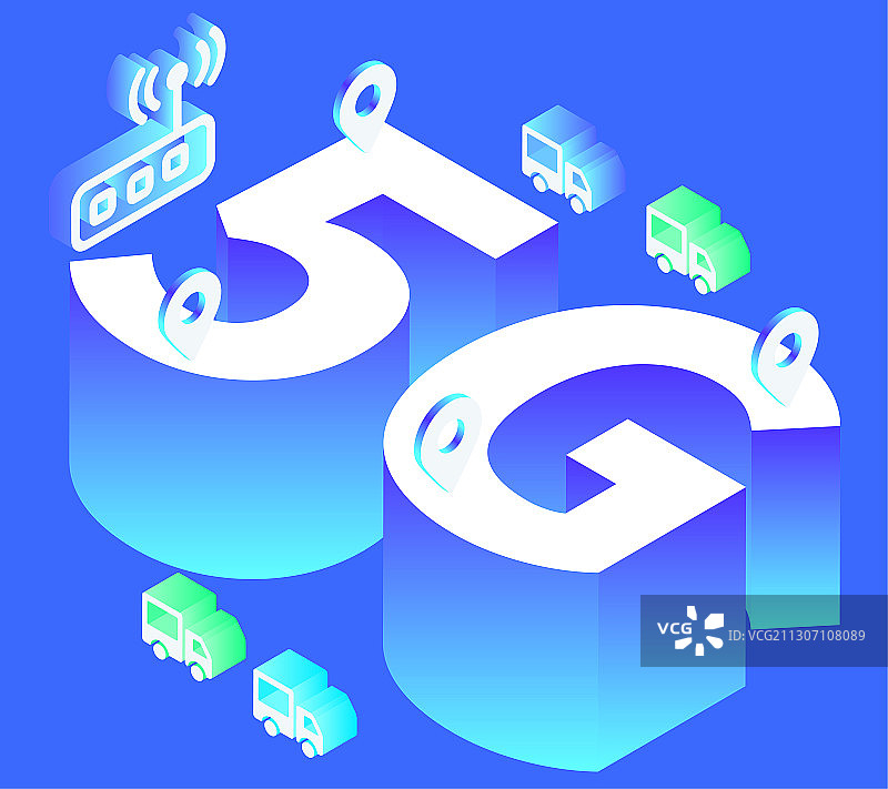 5G光速网络新时代科技矢量素材图片素材