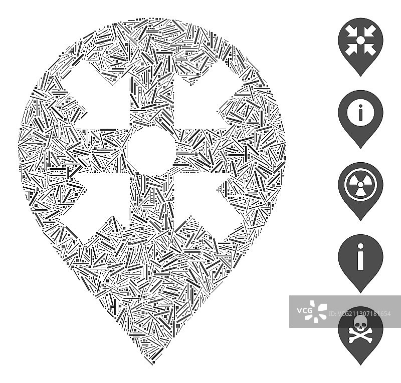 舱口镶嵌会合点标记图标图片素材