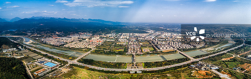 北川县全景图片素材