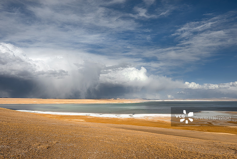 亚洲中国西藏自治区那曲地区班戈县湖泊班戈错图片素材