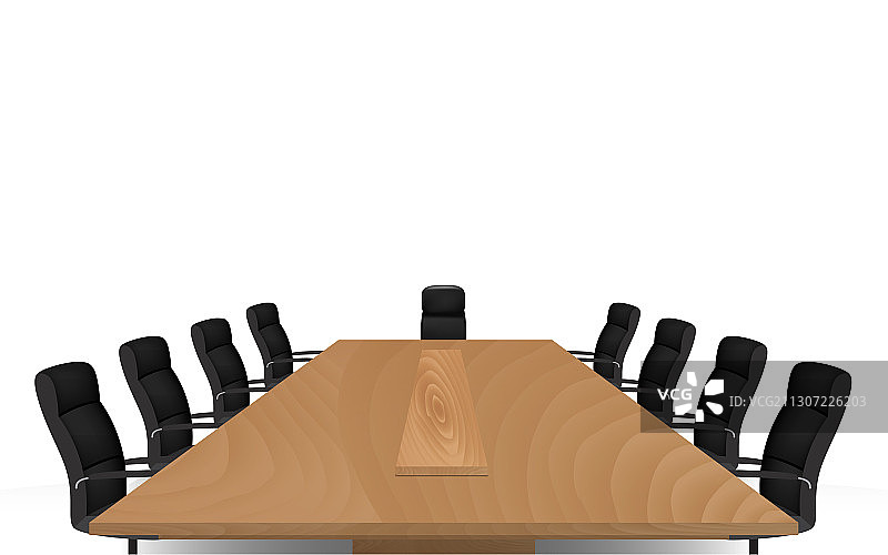木制会议桌椅图片素材