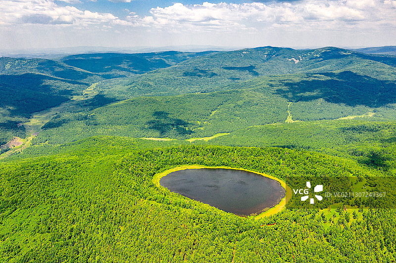 航拍阿尔山国家森林公园图片素材