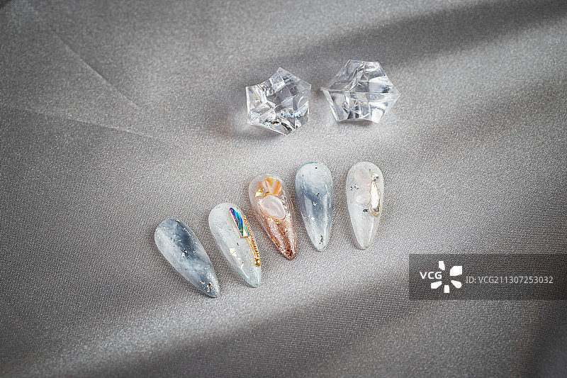 美甲甲艺设计图片素材