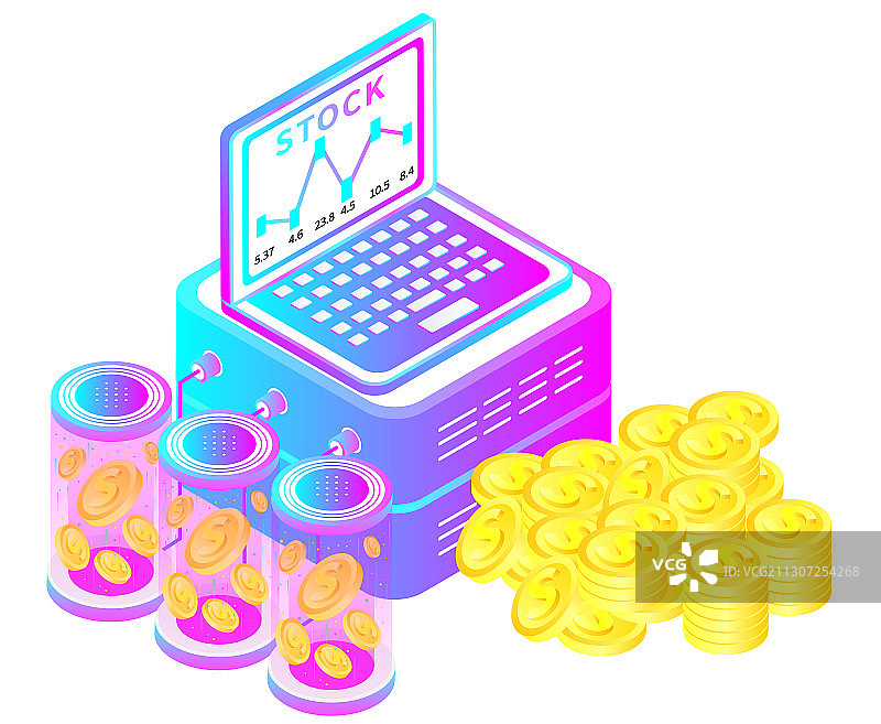 金融理财矢量插画素材图片素材