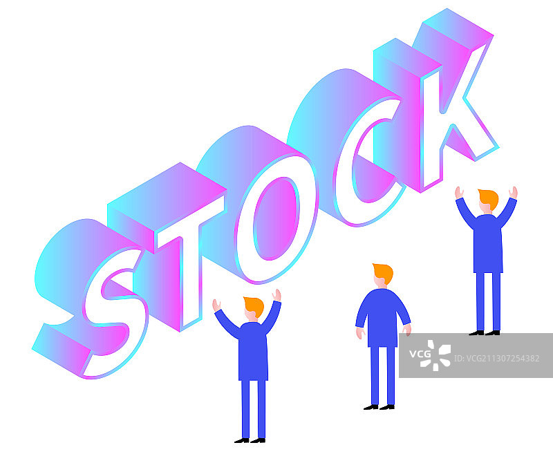 商务金融股票STOCK矢量插画素材图片素材