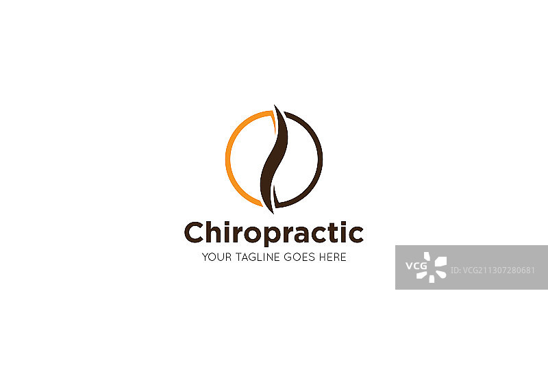 医疗脊椎按摩标志和图标图片素材