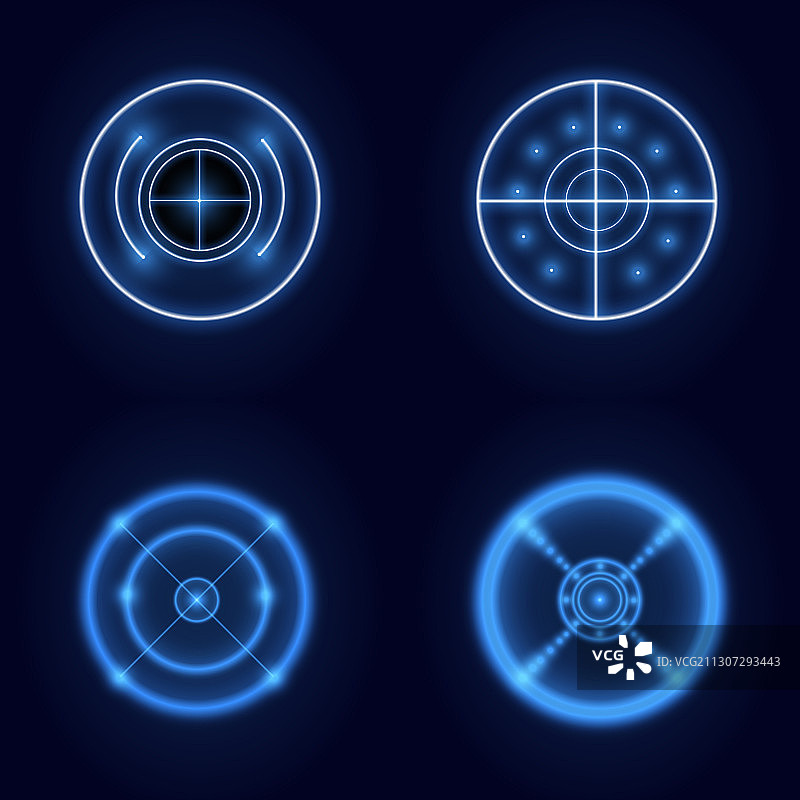 霓虹HUD未来科技元素图片素材