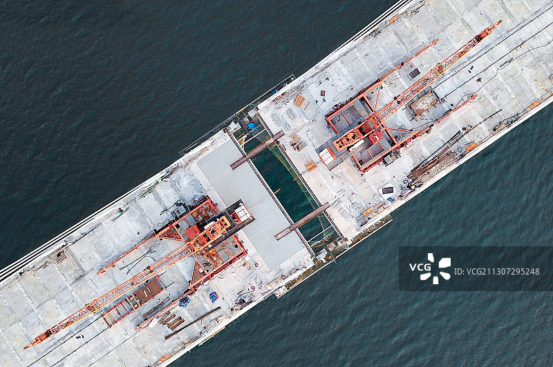 大桥合龙图片素材