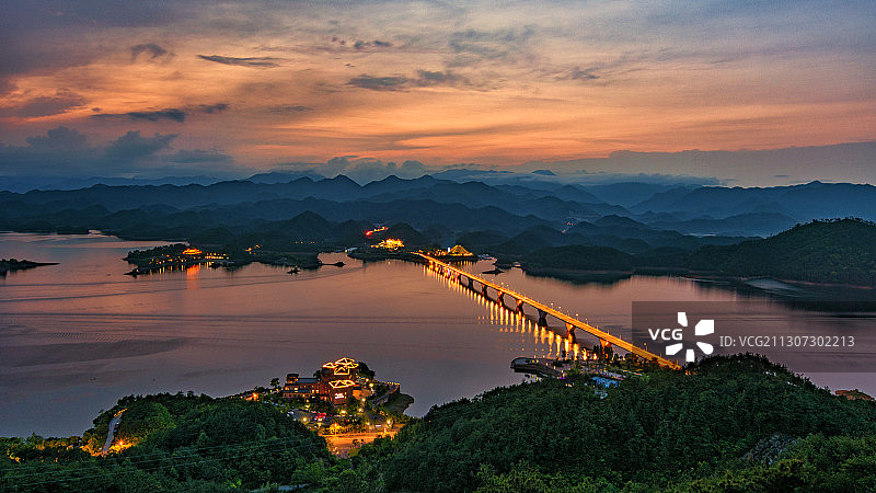 湖光山色 浙江省杭州市淳安县千岛湖景区图片素材