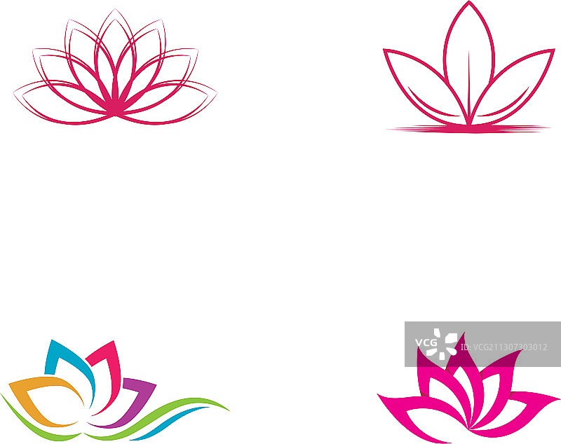 美丽莲花图标图片素材