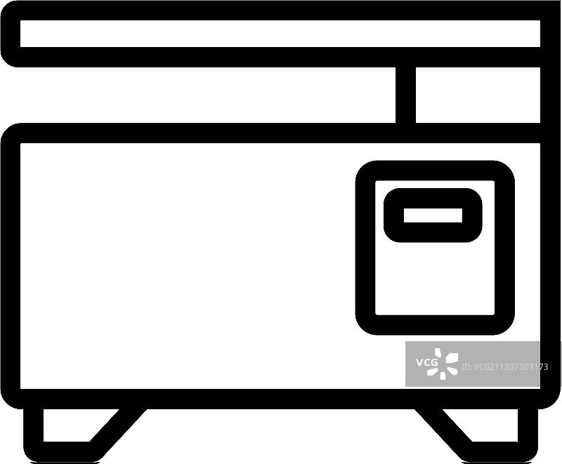 打印机轮廓图标图片素材