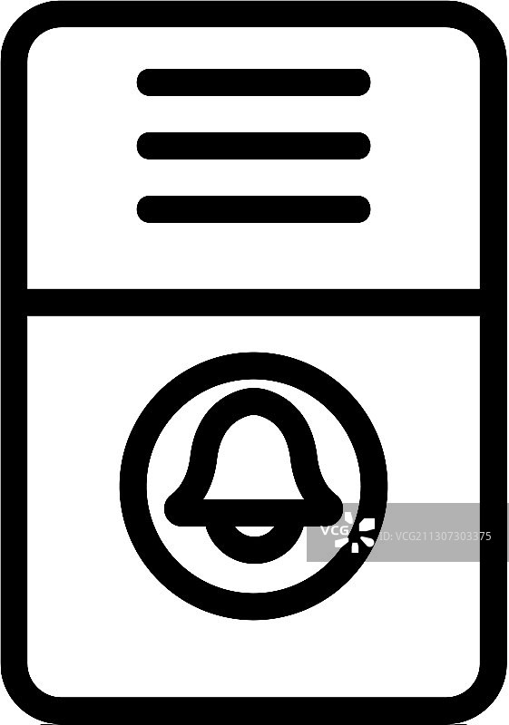 家用对讲系统图标轮廓图片素材