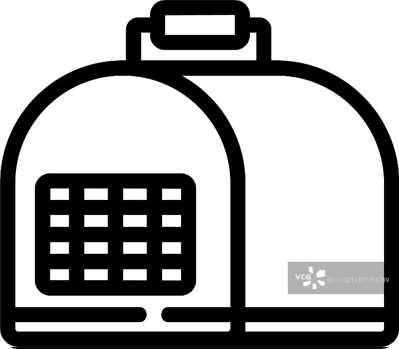 宠物笼子运输箱轮廓图标图片素材