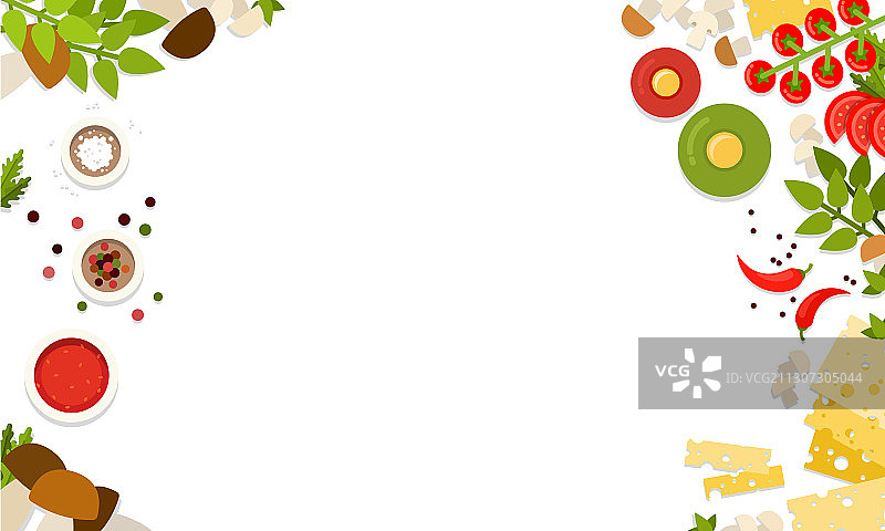 披萨蘑菇制作产品图片素材