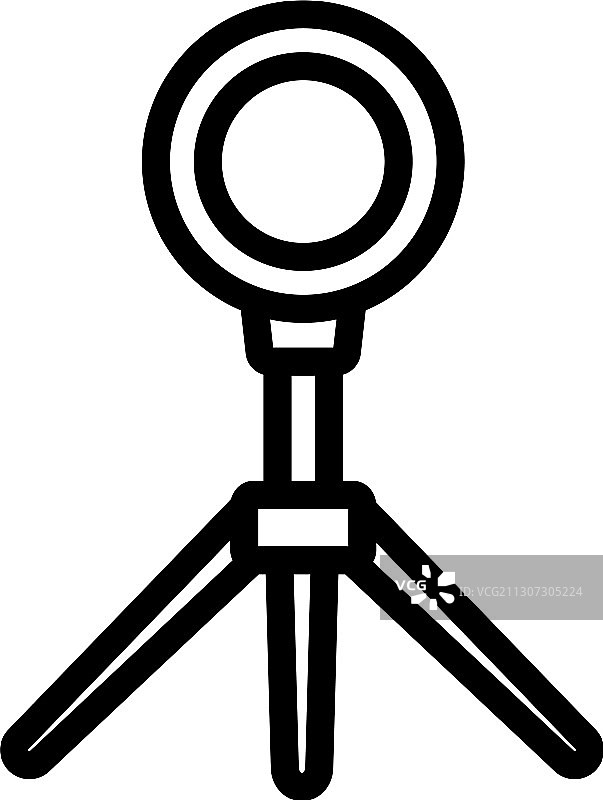 三脚架设备轮廓图标图片素材