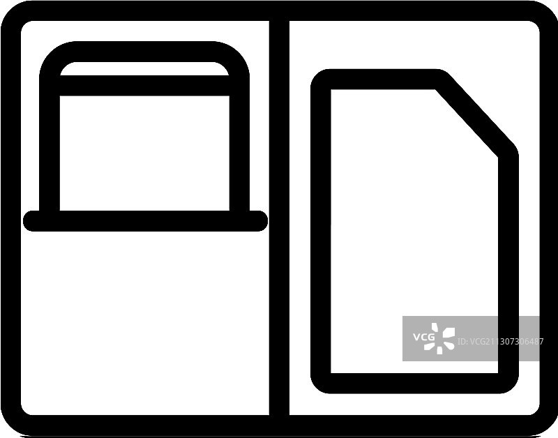 手机壳钱包图标轮廓图片素材