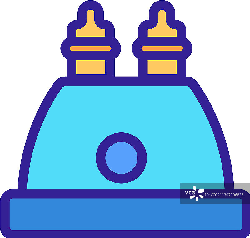 医疗器械灭菌器轮廓图标图片素材