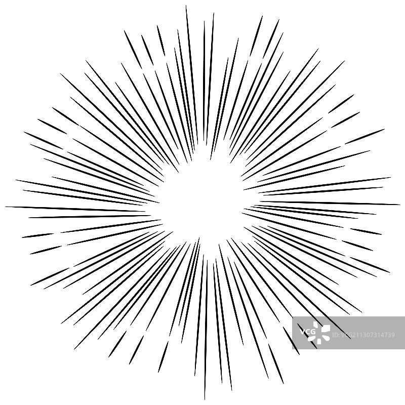 涂鸦设计元素手绘太阳光芒图片素材