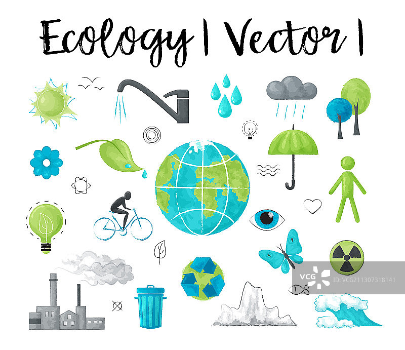 生态水彩图片素材