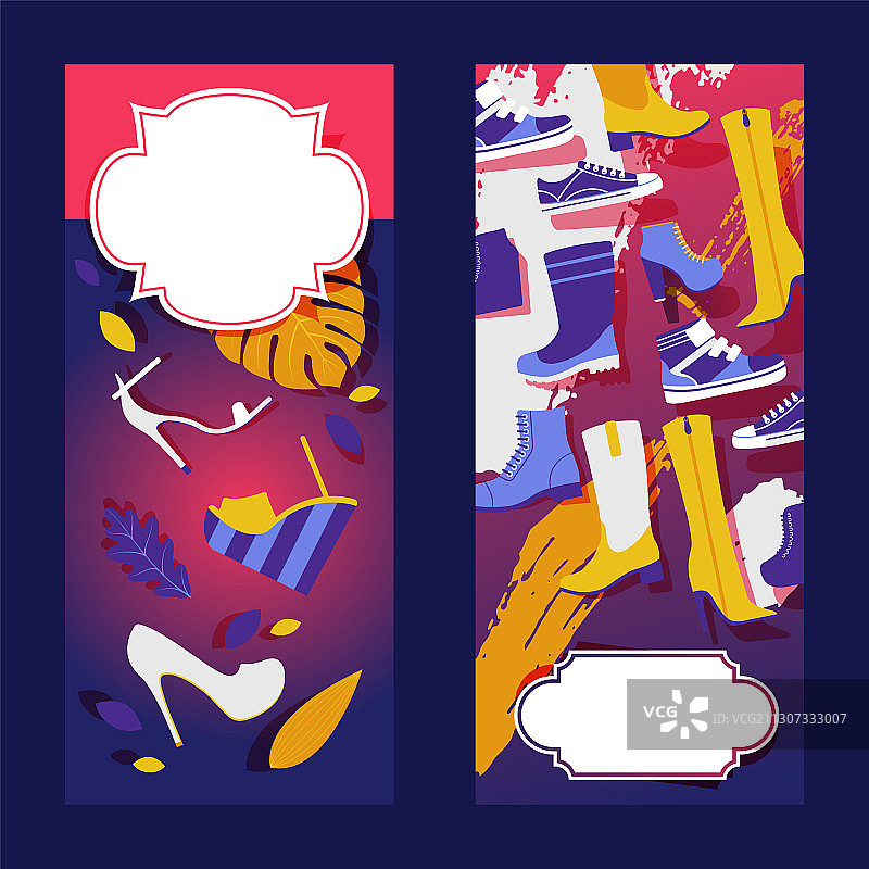 鞋款模板宣传单图片素材