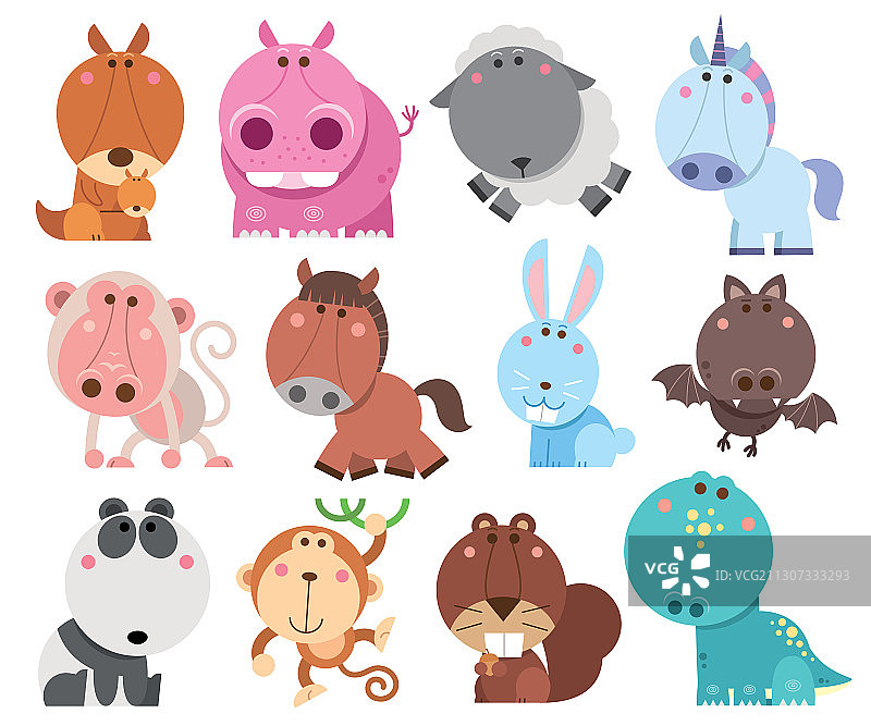 卡通动物图片素材