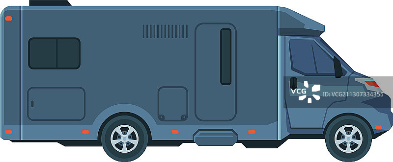 现代房车卡车夏季旅行图片素材