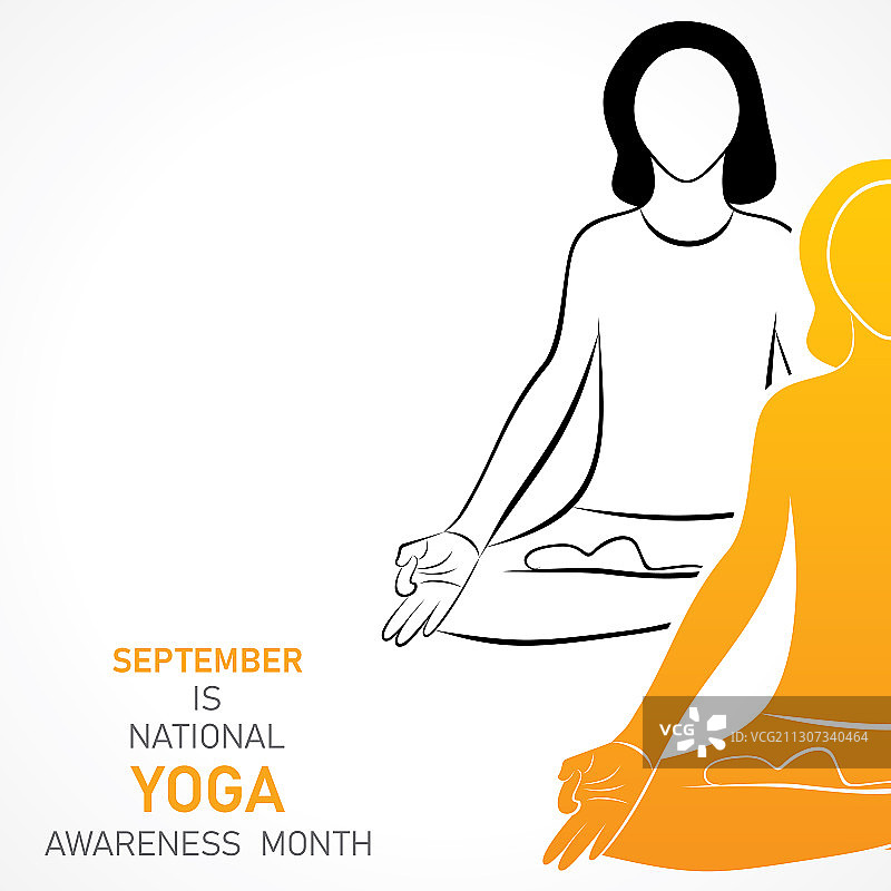 国家瑜伽意识月宣传图片素材
