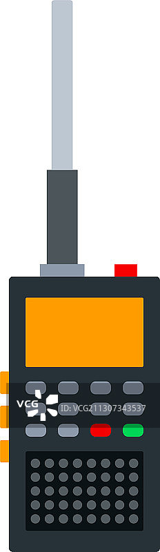 警察对讲机扁平图标图片素材