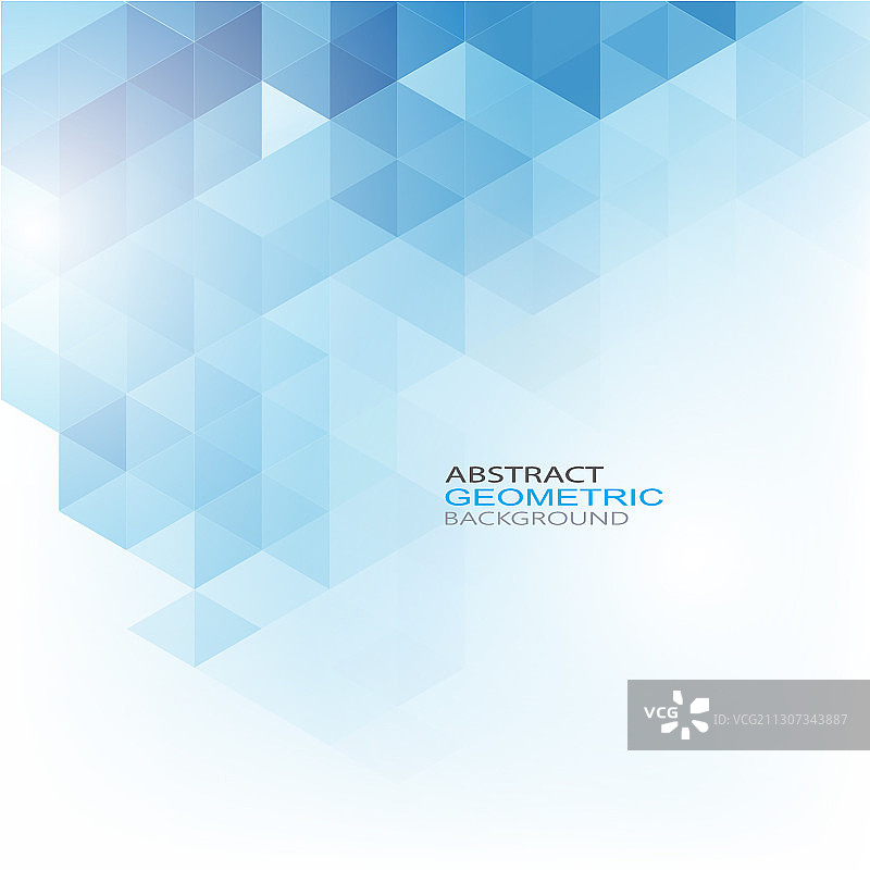 抽象现代蓝色几何三角形图片素材