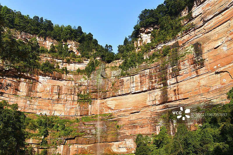 贵州遵义：冬日丹霞地貌美 世界自然遗产图片素材